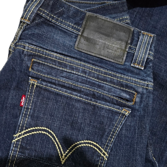 Pantalon Levis 511 32x30 Skinny Azul Tela Rigida