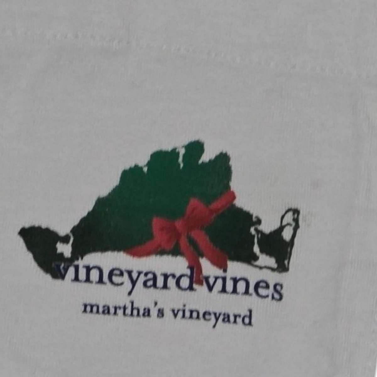 Playera Manga Larga Vineyard Vines Xgrande Xl Blanca navidad