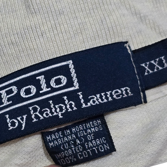 Playera Manga Larga Polo Ralph Lauren Gris Pony Azul 2xl