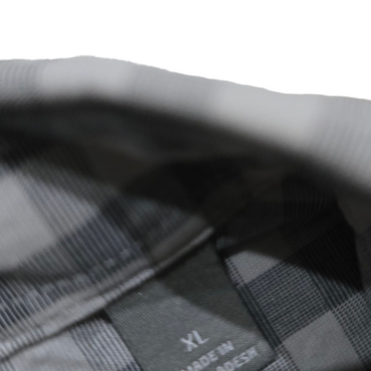 Camisa Michael Kors Xgrande Slimfit Gris Cuadros