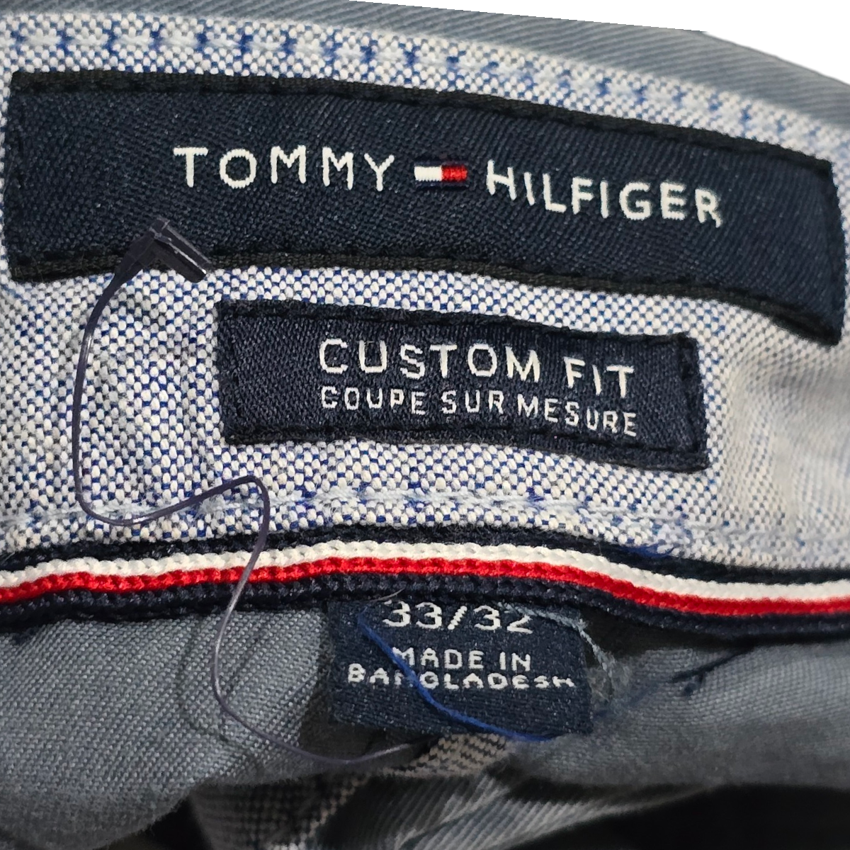 Pantalon 33x32 Custom Fit Azul