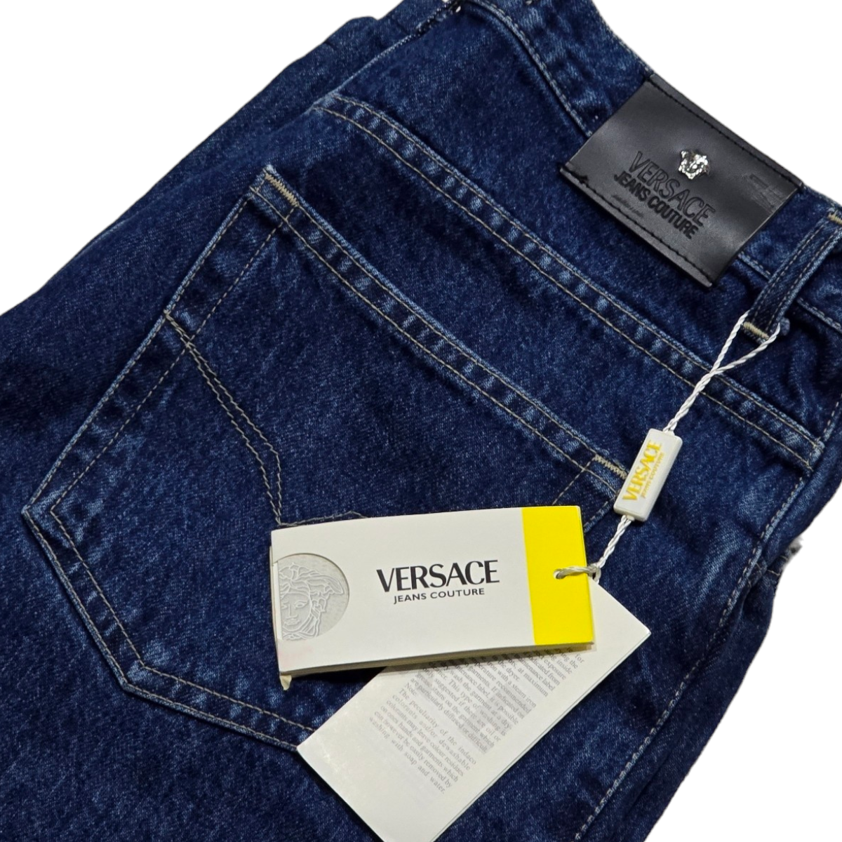 Pantalon Versace Talla 34 Usa, 48 Italia Azul