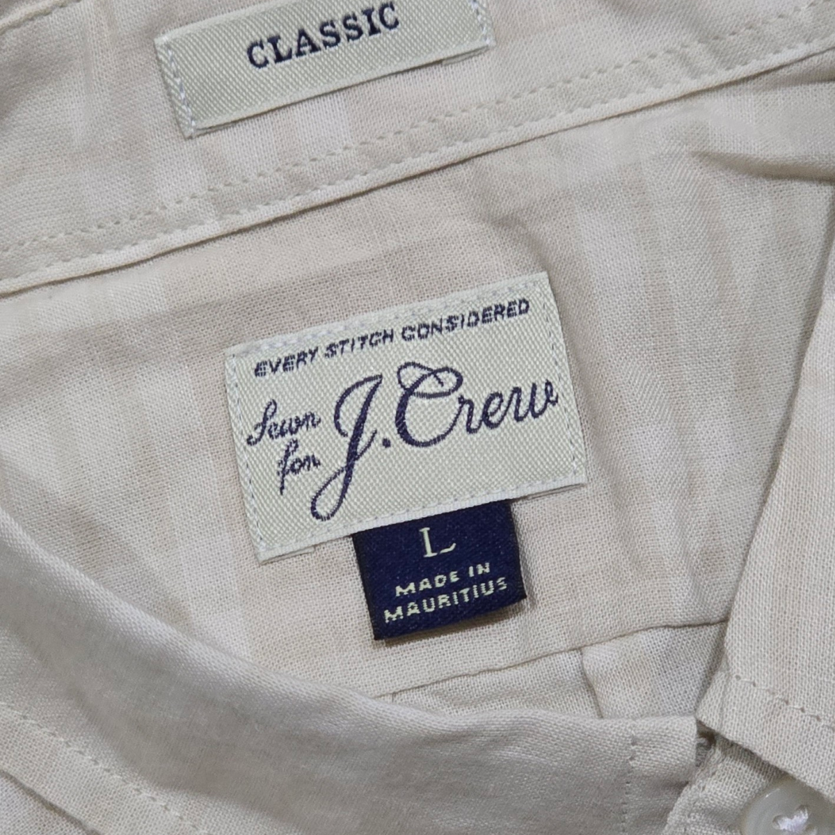 Camisa J.crew Grande L Café