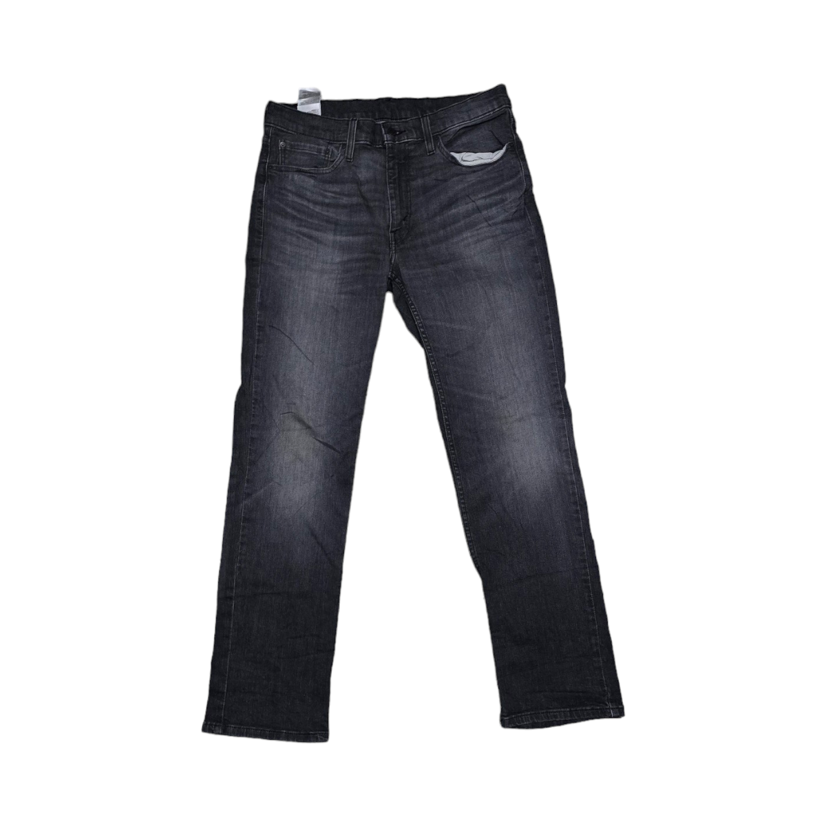 Pantalon Levis 514 33x32 Slimfit Negro Deslvado Halteo