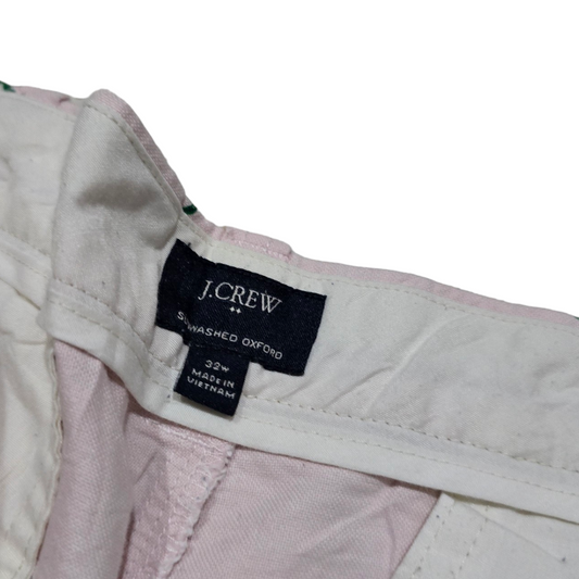 Bermuda J.crew Talla 32 Rosa Tortugas