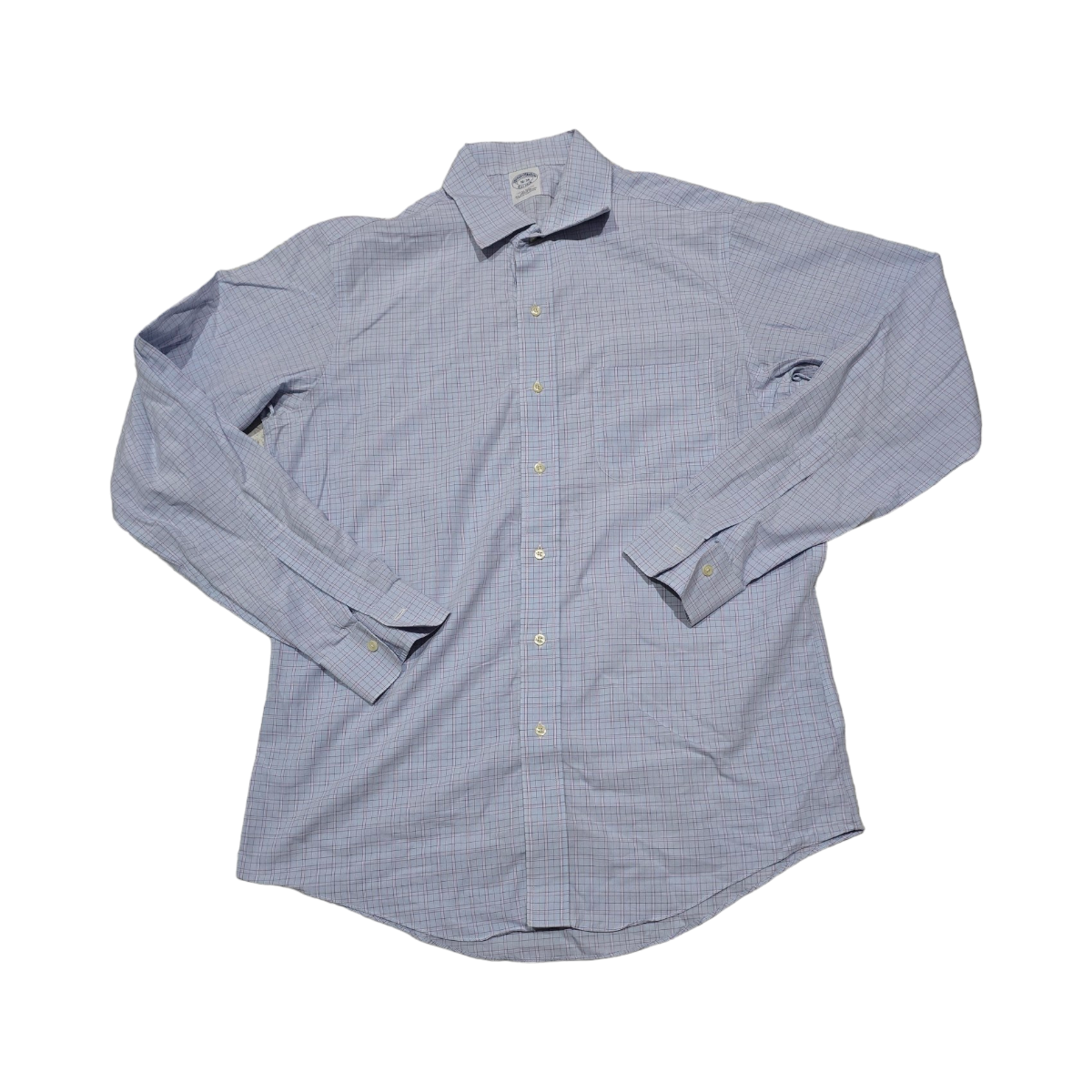 Camisa Brooks Brothers Grande L 16-35 Extra Slimfit Azul