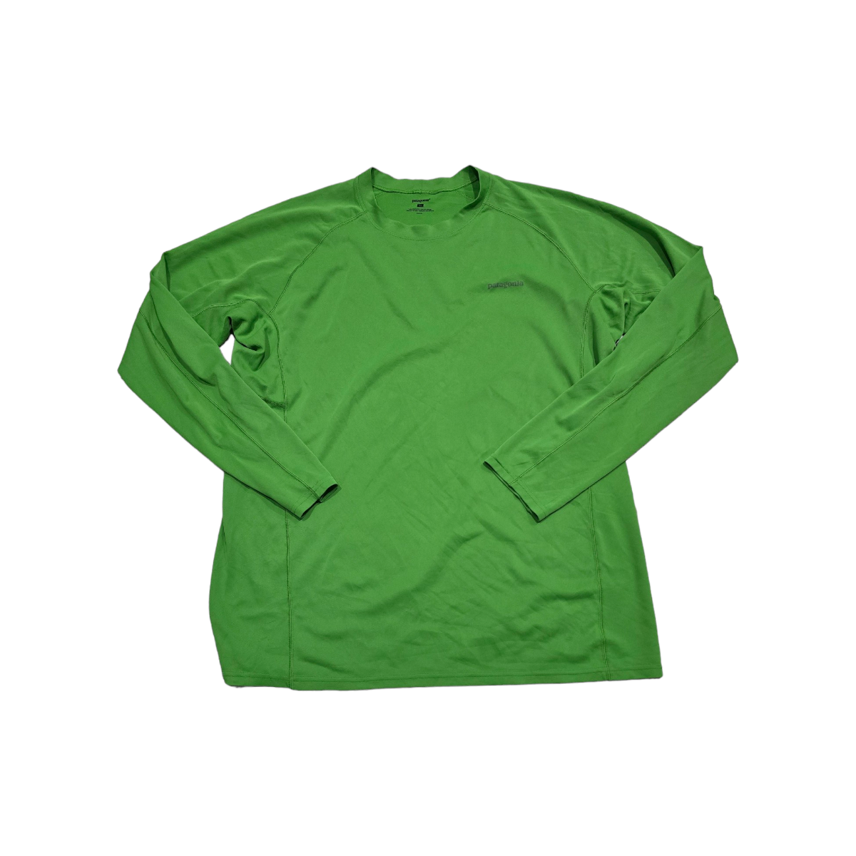 Playera Manga Larga Patagonia Mediana M Verde Halteo