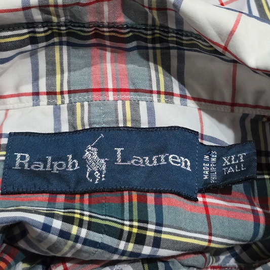 Camisa Ralph Lauren Xgrande Tall Cuadro Verde