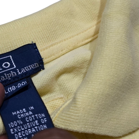 Playera Polo Ralph Lauren Adolescente L 18-20 Amarillo