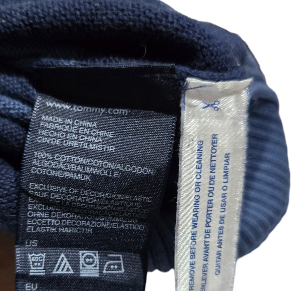 Sueter Tommy Hilfiger Mediana M Azul Lineas