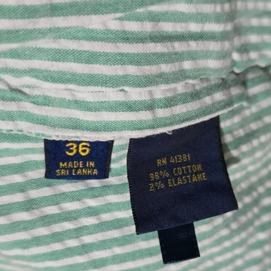 Bermuda Polo Ralph Lauren Talla 36 Verde Lineas