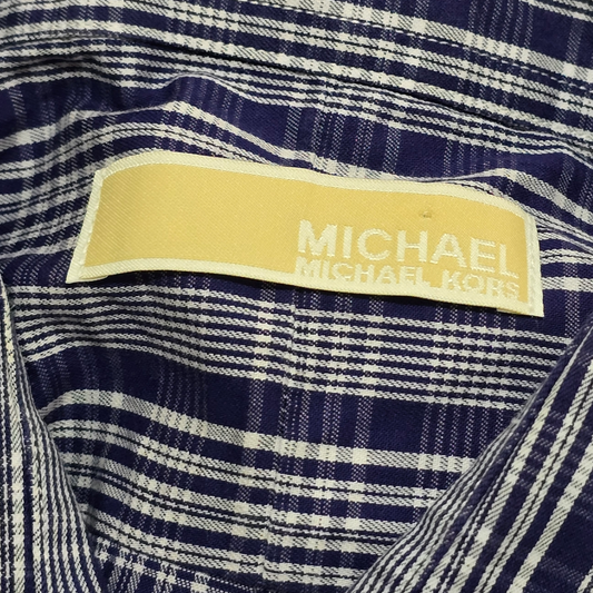 Camisa Michael Kors Grande 16 34-35 Azu Cuadro