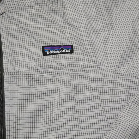 Chamarra Impermeable Patagonia Xchico Xs Gris Cuadros