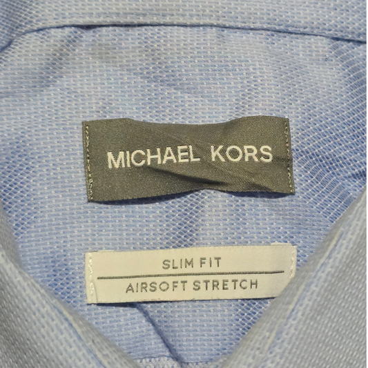 Camisa Michael Kors Mediana 15 1/2 32-33 Slimfit Azul Claro