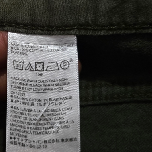 Pantalon Banana Republic 32x34 Slimfit Verde Traveler