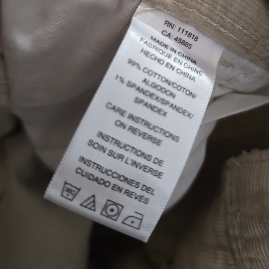 Pantalon Michael Kors 30x30 Pana Beige Recto