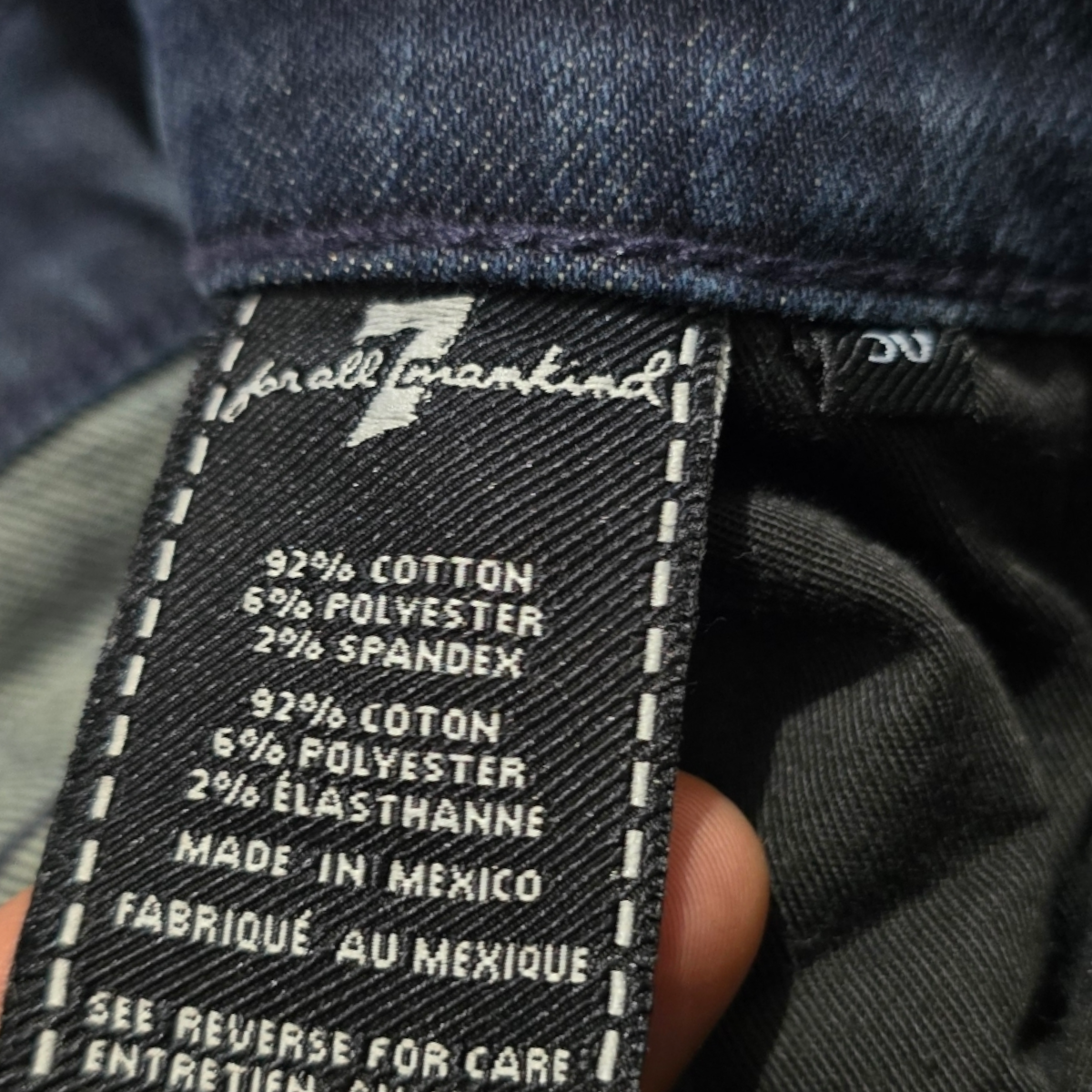 Pantalon For All Mankind 7 Talla 30 Azul