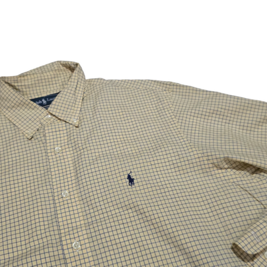 Camisa Ralph Lauren Xgrande 17 1/2 34-35 Custom Fit Amarillo