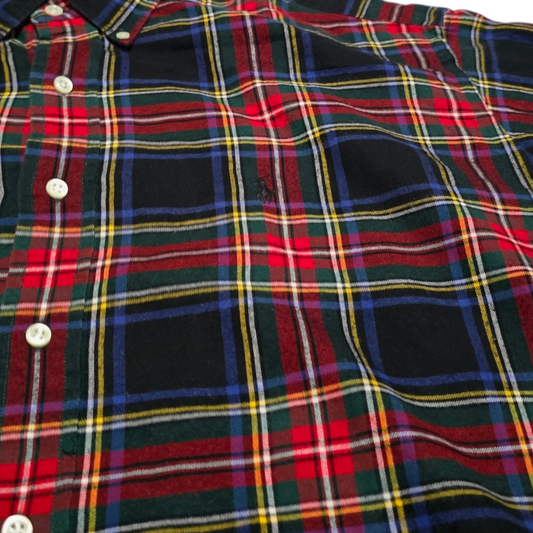 Camisa Ralph Lauren Xgrande Xl Blake Cuadro Rojo