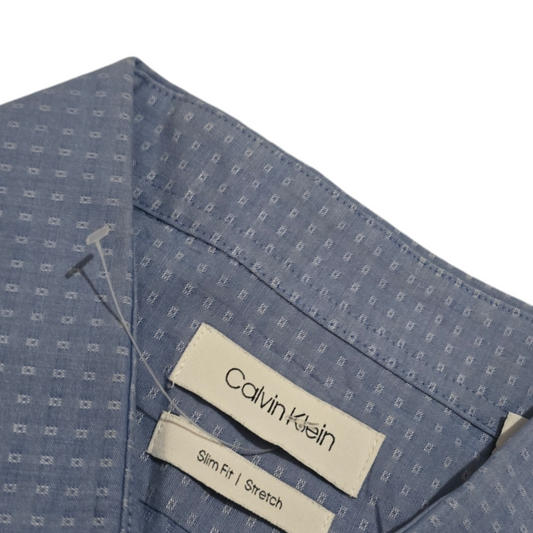 Camisa Calvin Klein 16 1/2 34-35 Slimfit Azul