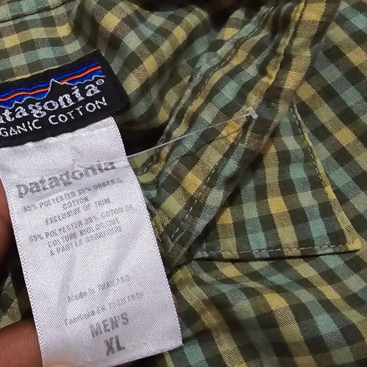 Camisa Manga Corta Patagonia Xgrande Xl Verde