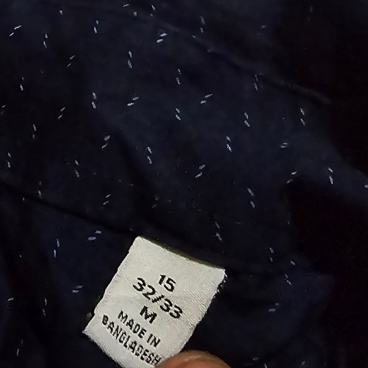 Camisa Calvin Klein 15 32-33 Slimfit Azul Figuras