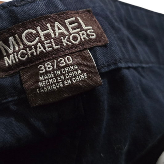 Pantalon Michael Kors 38x30 Recto Azul