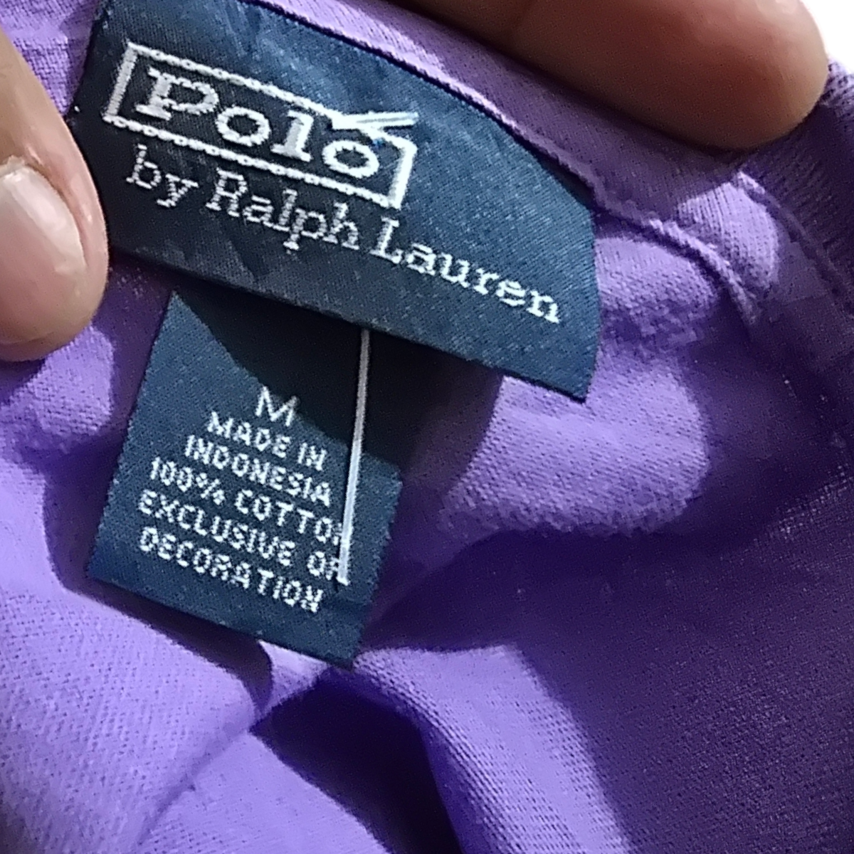 Playera Ralph Lauren Mediana M Morada Pony Naranja