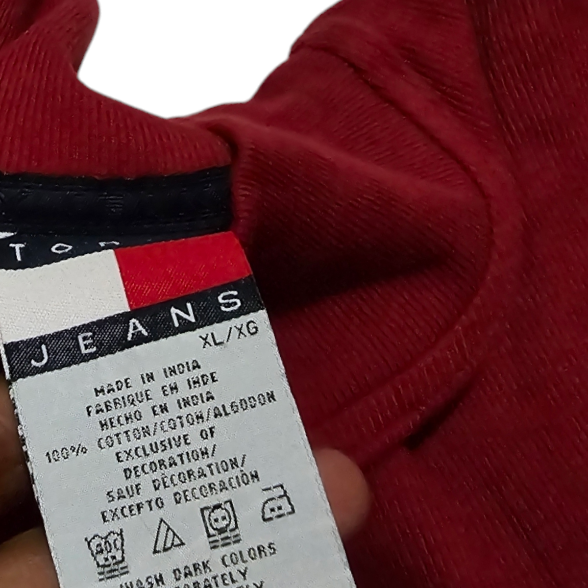 Sueter Delgado Tommy Hilfiger Xgrande Rojo