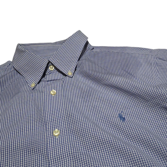 Camisa Polo Ralph Lauren Xgrande Xl Easycare Cuadro Azul