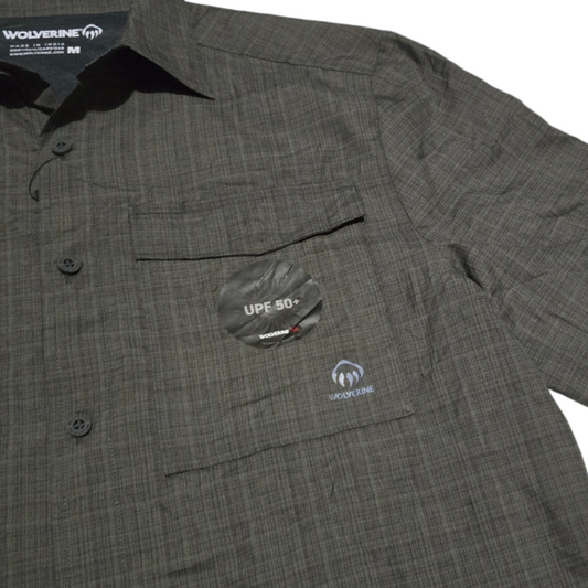 Camisa Manga Corta Wolverine Mediana M Gris