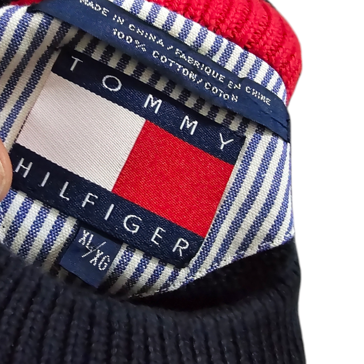 Sueter Tommy Hilfiger Xgrande Xl Verde Cuadros Vintage