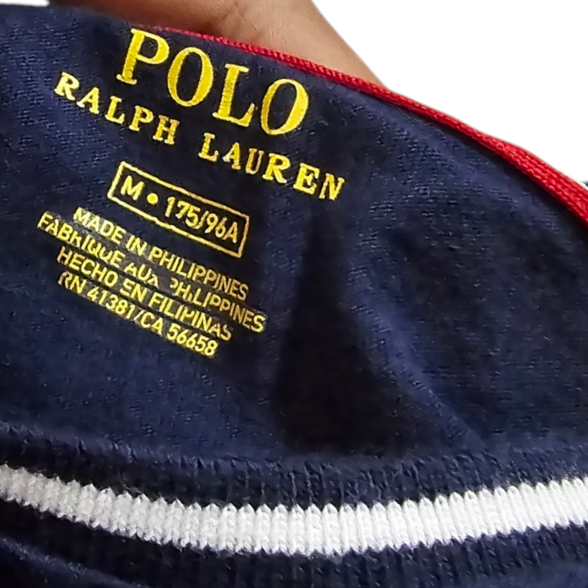 Playera Ralph Lauren Mediana M Azul Y Gris
