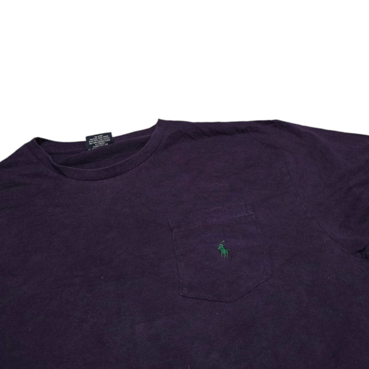 Playera Ralph Lauren Mediana M Morado Pony Verde