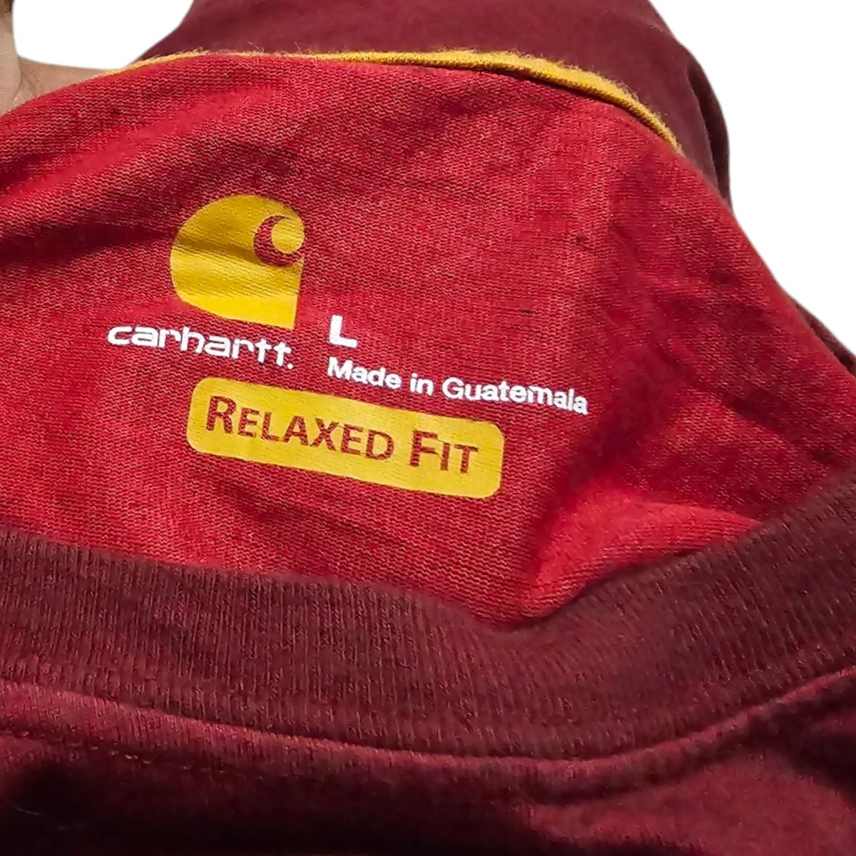 Playera Manga Larga Carhartt Grande L Rojo Relaxed Fit