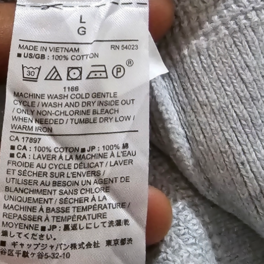 Sueter Banana Republic Grande L Gris
