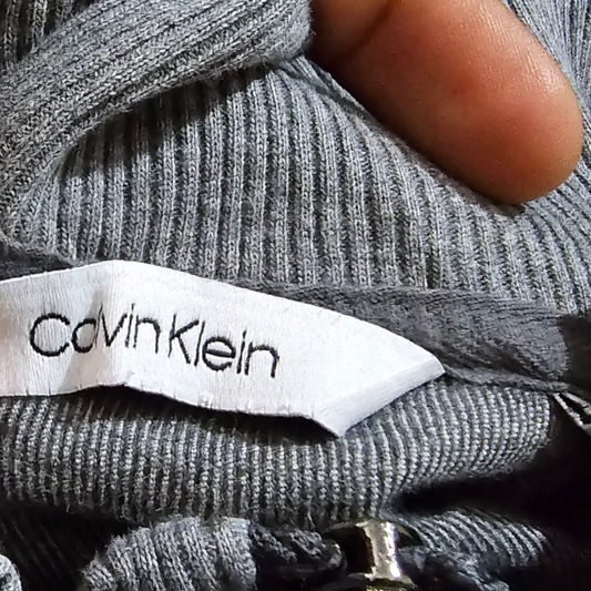 Sueter Calvin Klein Xgrande Xl Gris Cierre