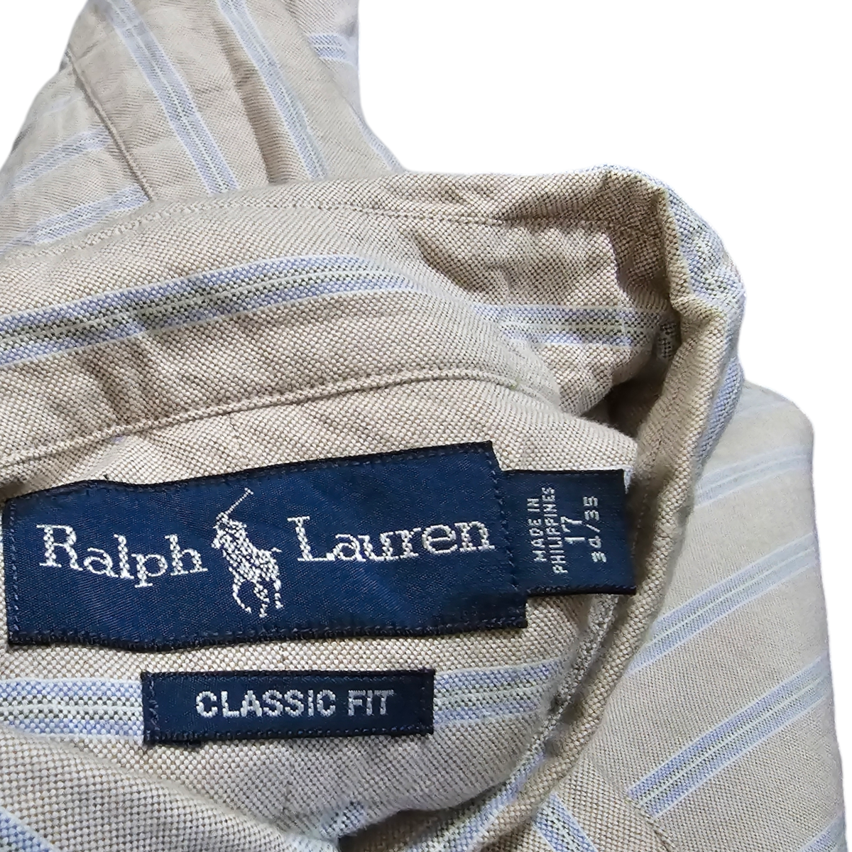 Camisa Ralph Lauren Xgrande 17 34-35 Classic Fit Linea Azul