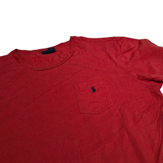 Playera Ralph Lauren 2xl Rojo Pony Azul