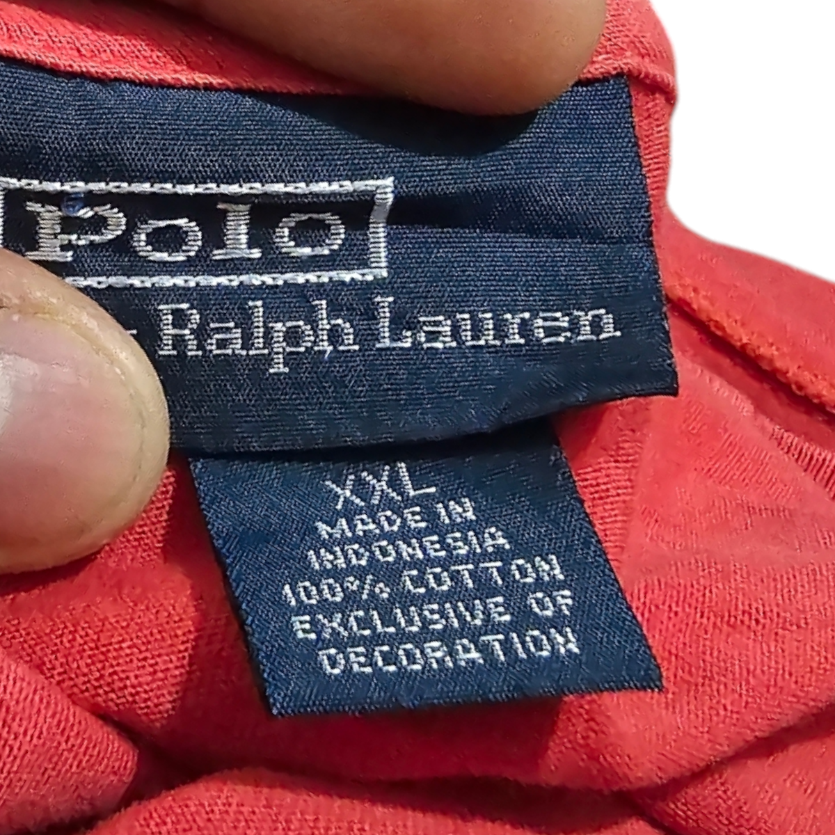 Playera Ralph Lauren 2xl Rojo Pony Azul