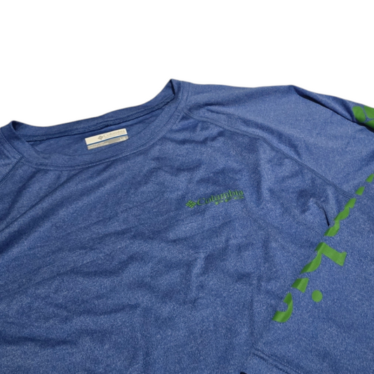 Playera Manga Larga Columbia Pfg Grande L Azul