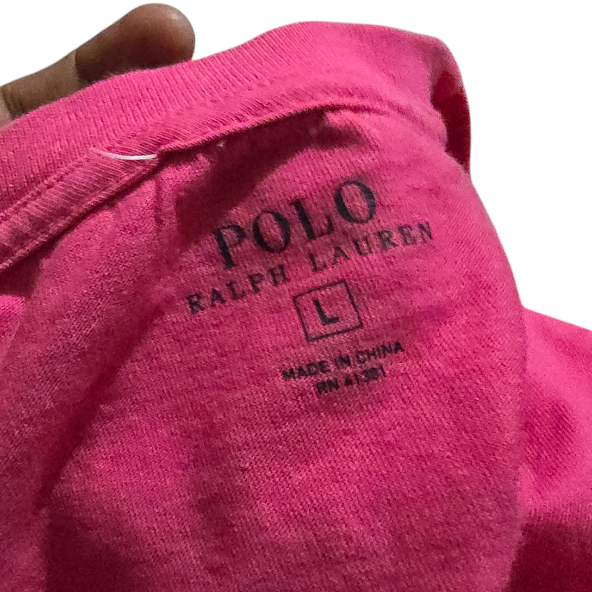 Playera Ralph Lauren Grande L Rosa Pony Azul (Usado)