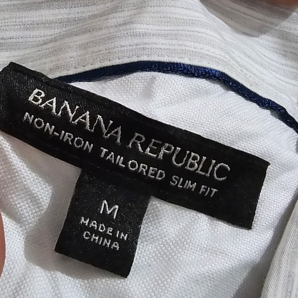 Camisa Banana Republic Slim Fit Mediana M Blanca