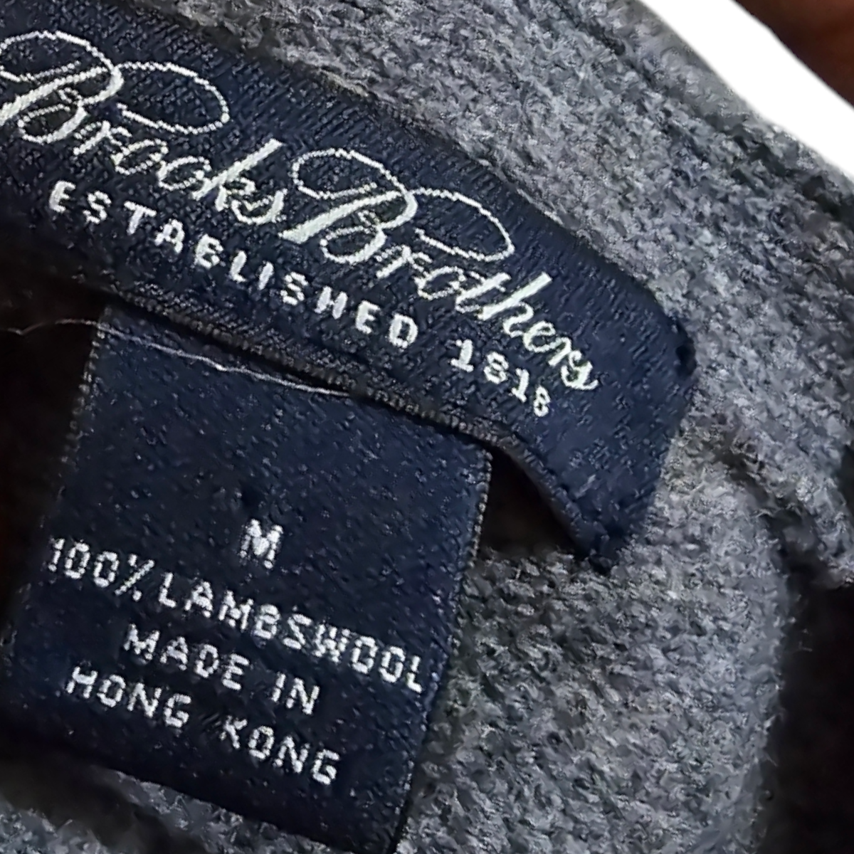 Chaleco De Botones Brooks Brothers Mediano M Gris Rombos