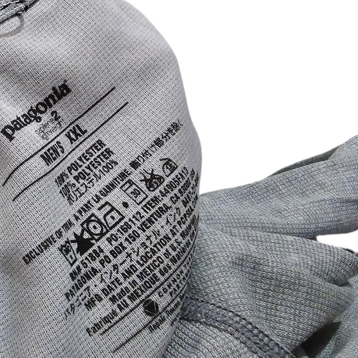 Playera Manga Larga Patagonia Capilene 2xl Gris (Usado)