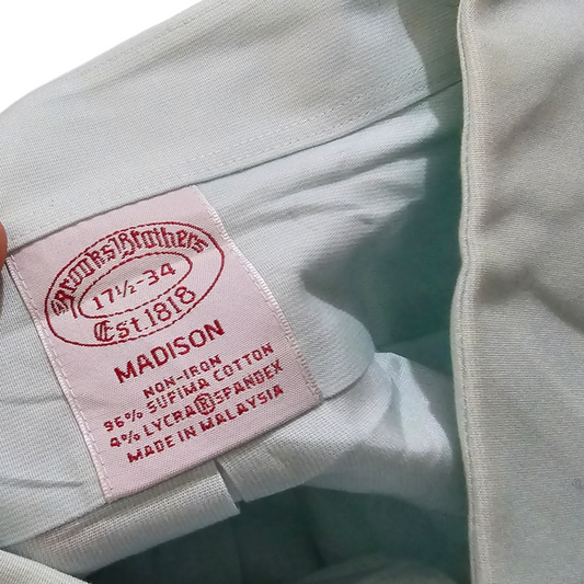 Camisa Brooks Brothers Grande L Menta (Usado)