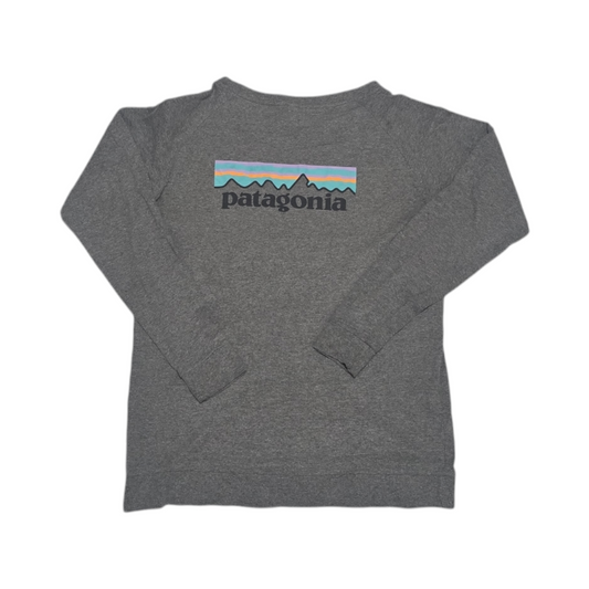 Playera Manga Larga Patagonia Chico S Gris