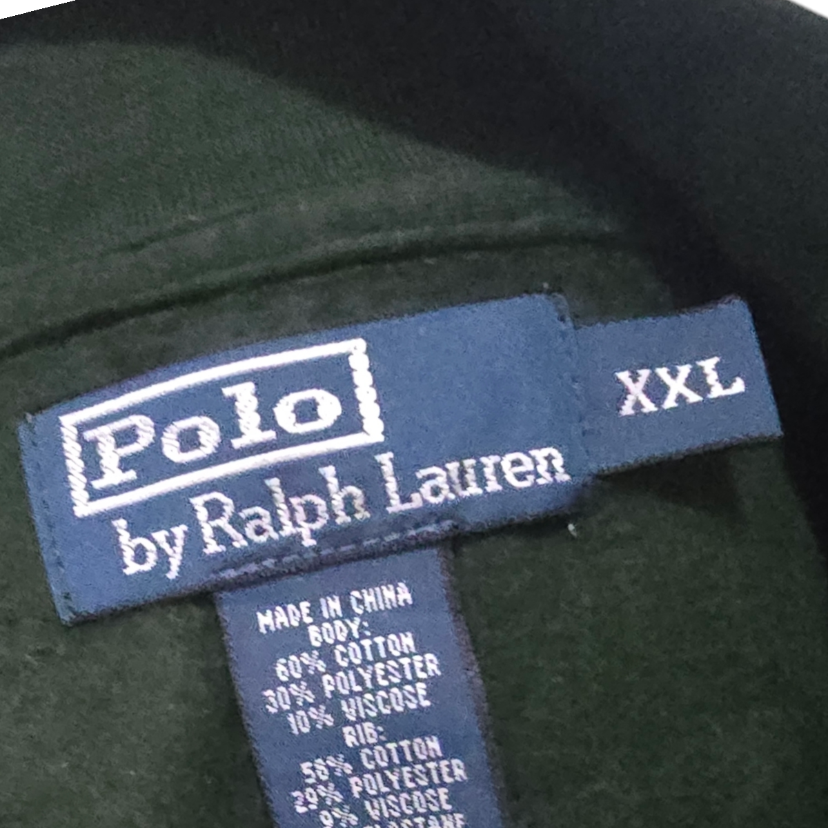 Sueter Cierre Ralph Lauren 2xl Verde