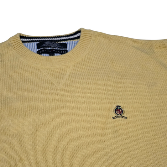 Sueter Tommy Hilfiger Xgrande Xl Amarillo Retro