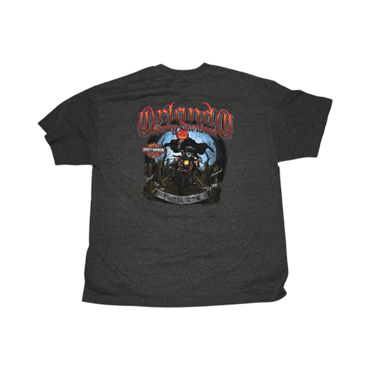 Playera Harley Davidson Xgrande Xl Gris Orlando